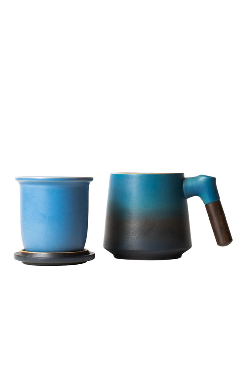 Wood Handle Tea Mug