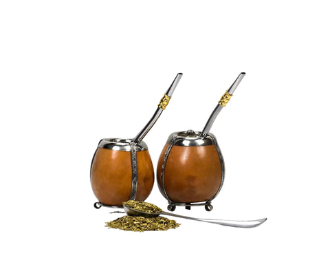 Yerba Maté Gourd and Bombilla